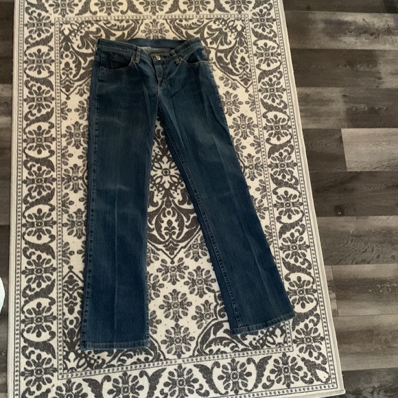 Wrangler CASH No gap waistband Boot Cut Jeans size 7/8 x 32 - Picture 3 of 4